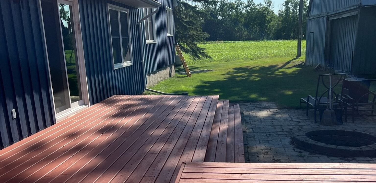 Deck restored with a fresh, clean finish